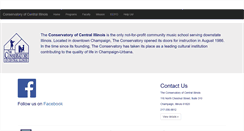 Desktop Screenshot of conservatorycentralil.org